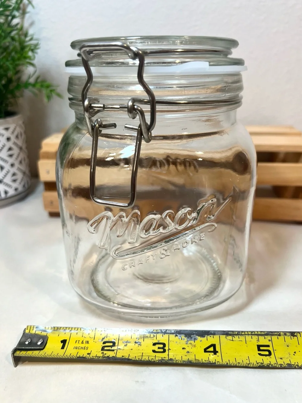 Mason clear glass